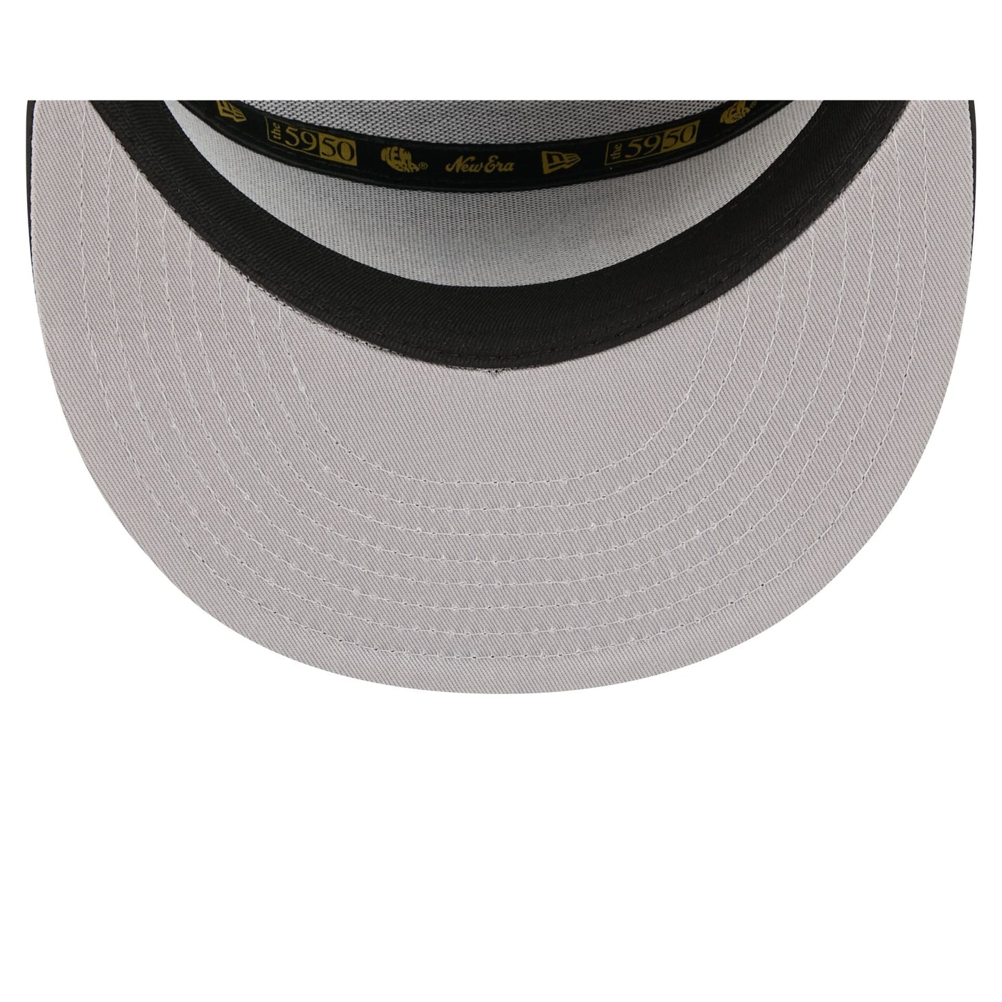 Atlanta Braves Gold Logo Rope Split Panel 59FIFTY Fitted Hat
