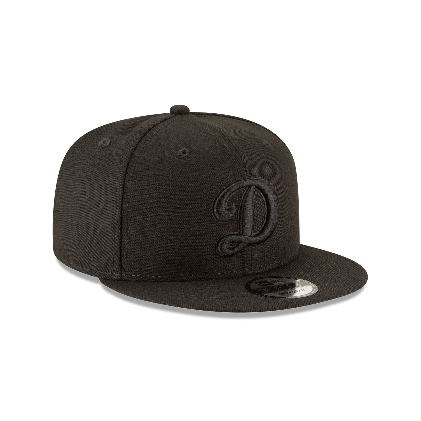 Los Angeles Dodgers Basic All Black 9FIFTY Snapback Hat
