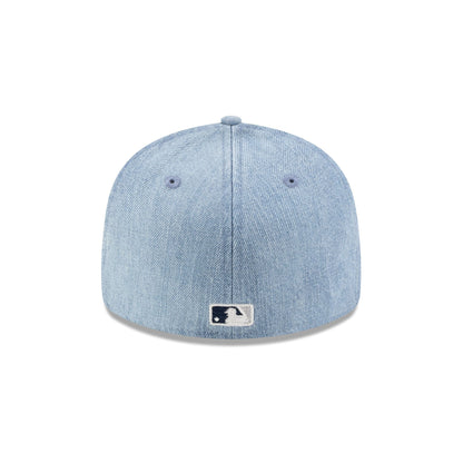 Los Angeles Dodgers Chainstitch Washed Denim 59FIFTY Fitted Hat