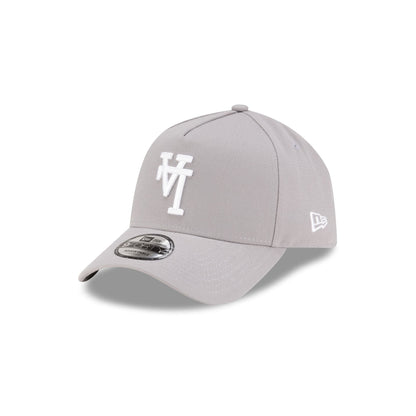 Los Angeles Dodgers Upside Down Logo Gray 9FORTY A-Frame Snapback Hat