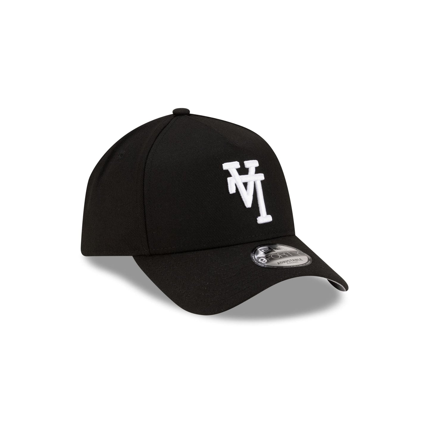 Los Angeles Dodgers Upside Down Logo Black 9FORTY A-Frame Snapback Hat