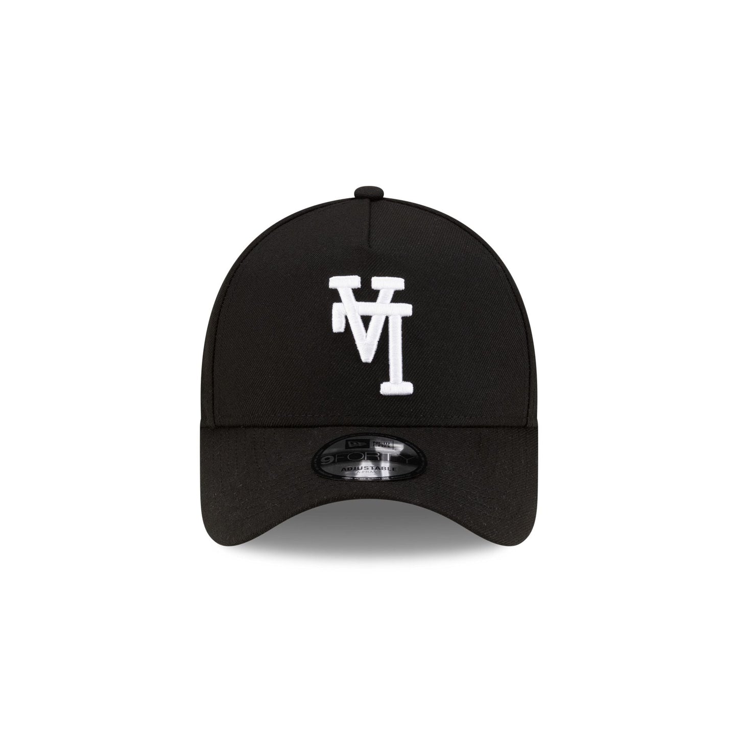 Los Angeles Dodgers Upside Down Logo Black 9FORTY A-Frame Snapback Hat