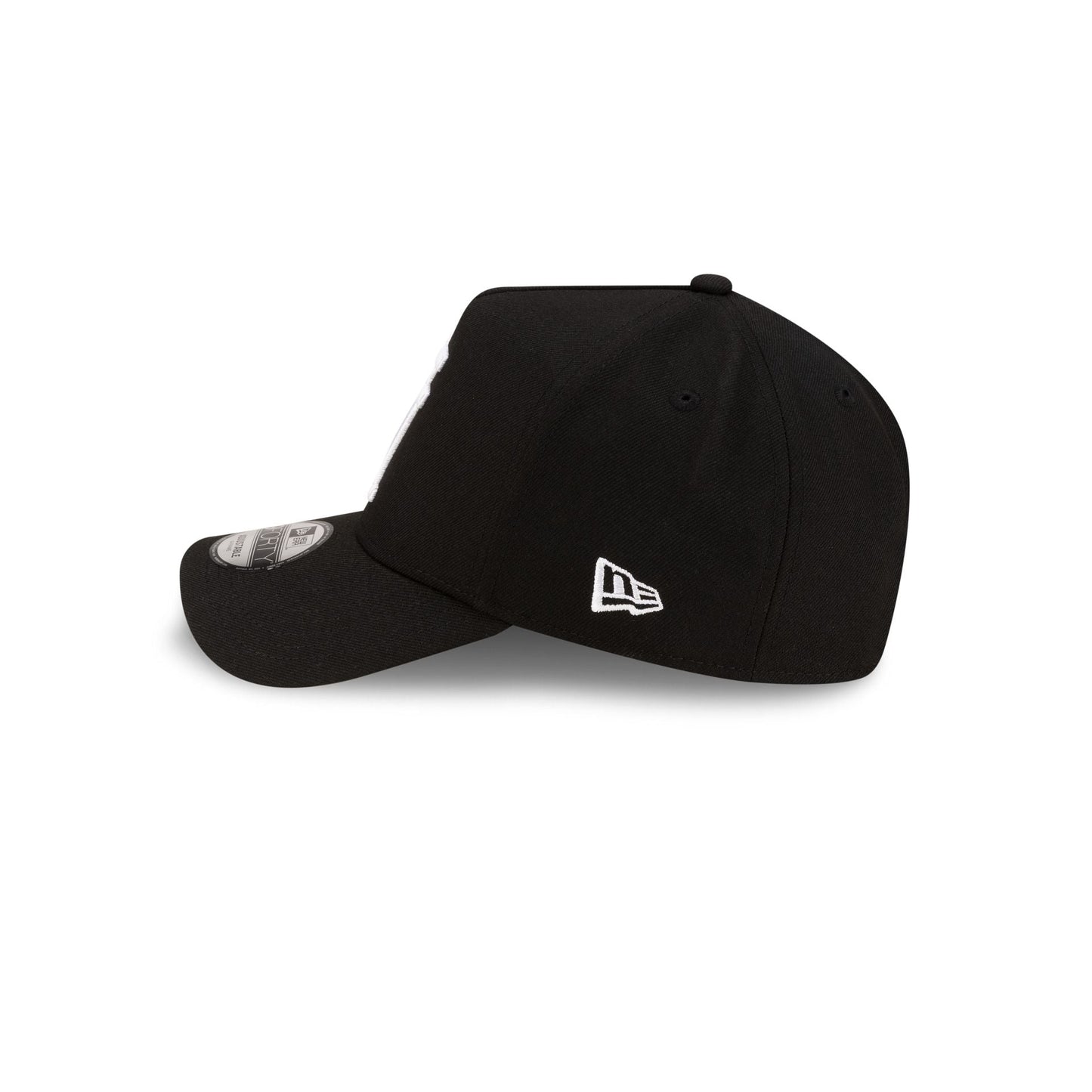 Los Angeles Dodgers Upside Down Logo Black 9FORTY A-Frame Snapback Hat