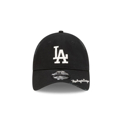 Los Angeles Dodgers Distressed Black 9TWENTY Adjustable Hat
