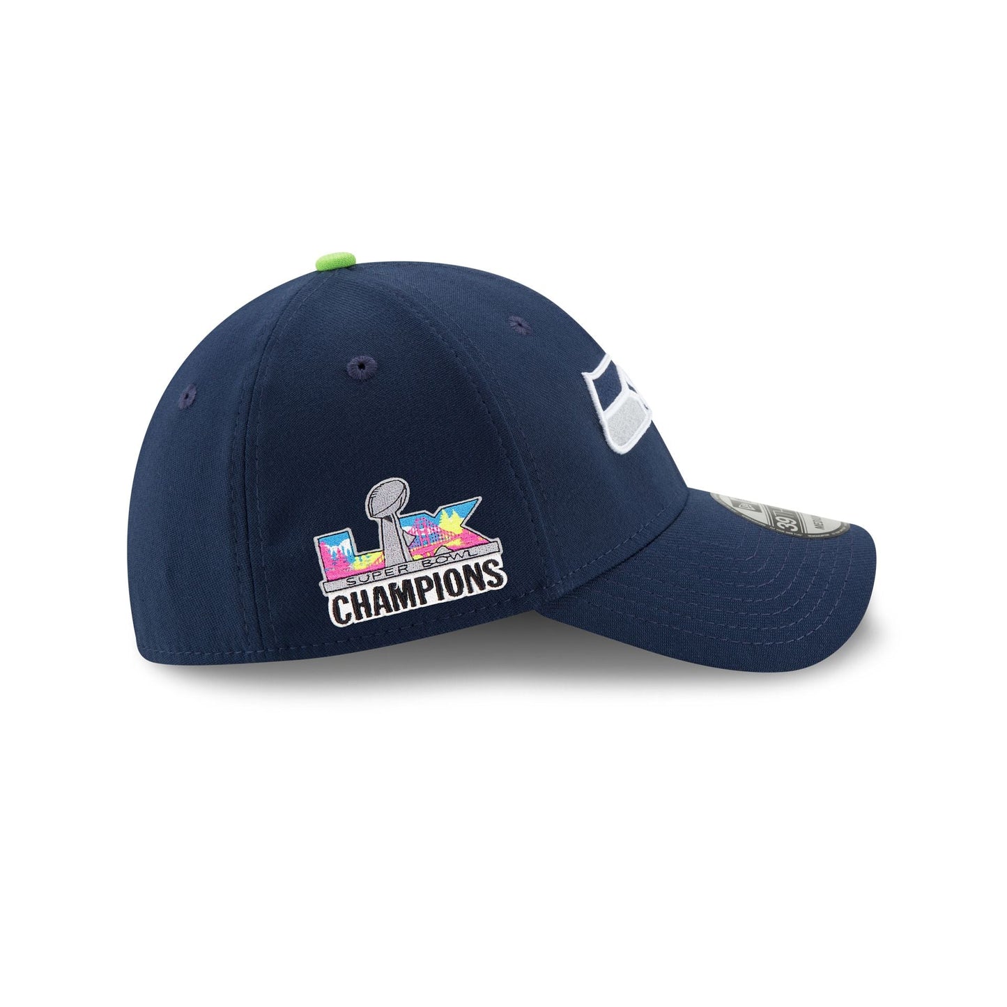 Seattle Seahawks Super Bowl LX Champions Sidepatch 39THIRTY Stretch Fit Hat