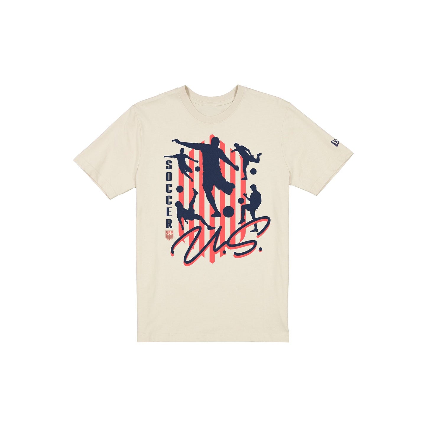 U.S. Soccer Men's National Team Kick Chrome White T-Shirt
