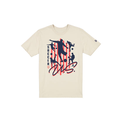 U.S. Soccer Men's National Team Kick Chrome White T-Shirt