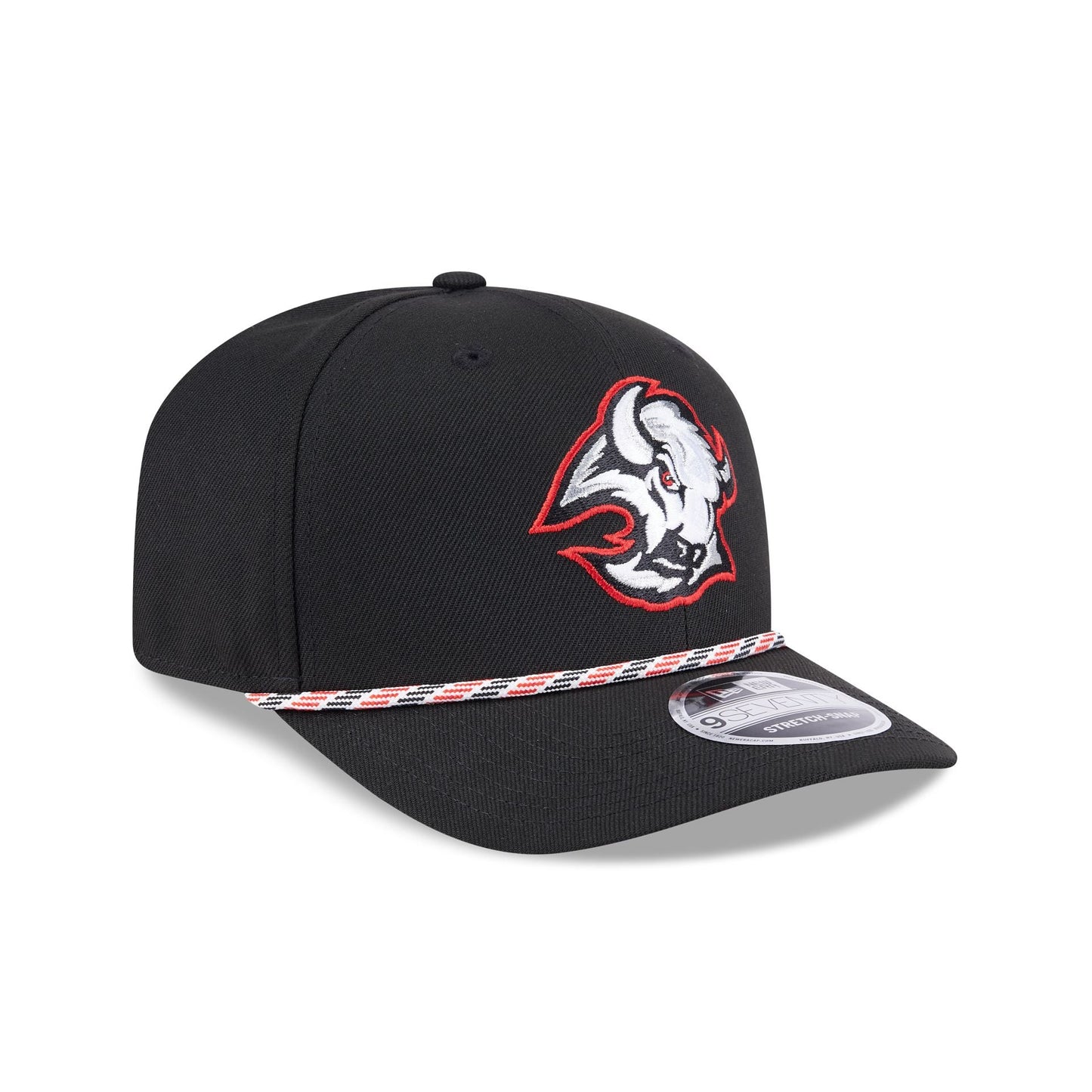 Buffalo Sabres Multi Rope Black 9SEVENTY Stretch-Snap Hat