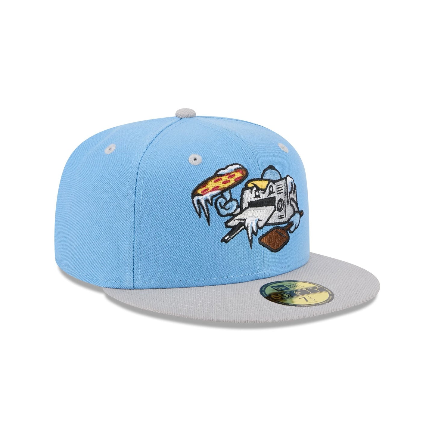 Wisconsin Timber Rattlers Theme Night Light Blue 59FIFTY Fitted Hat