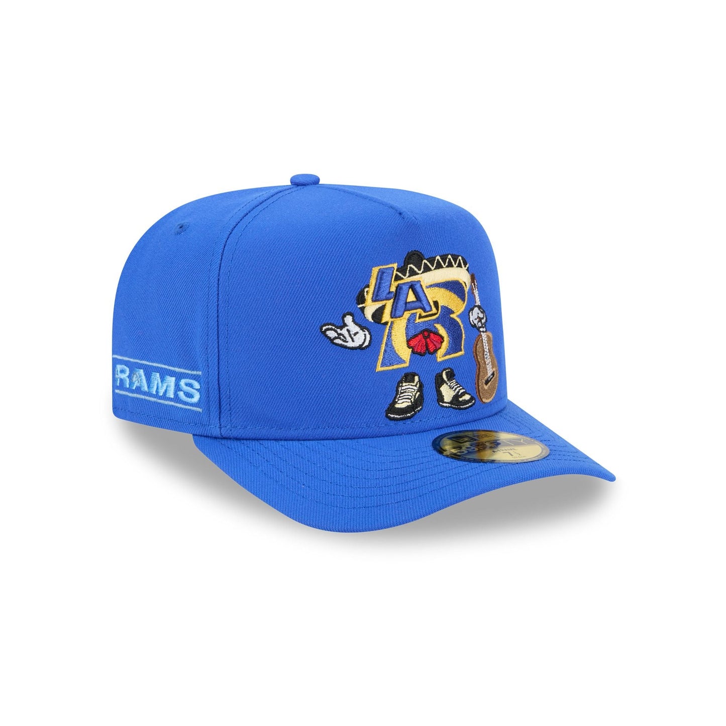 Los Angeles Rams Cartoon 59FIFTY A-Frame Fitted Hat