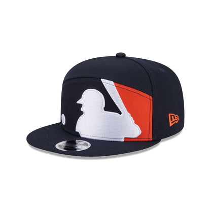 Houston Astros Batter Split Panel 9FIFTY Snapback Hat