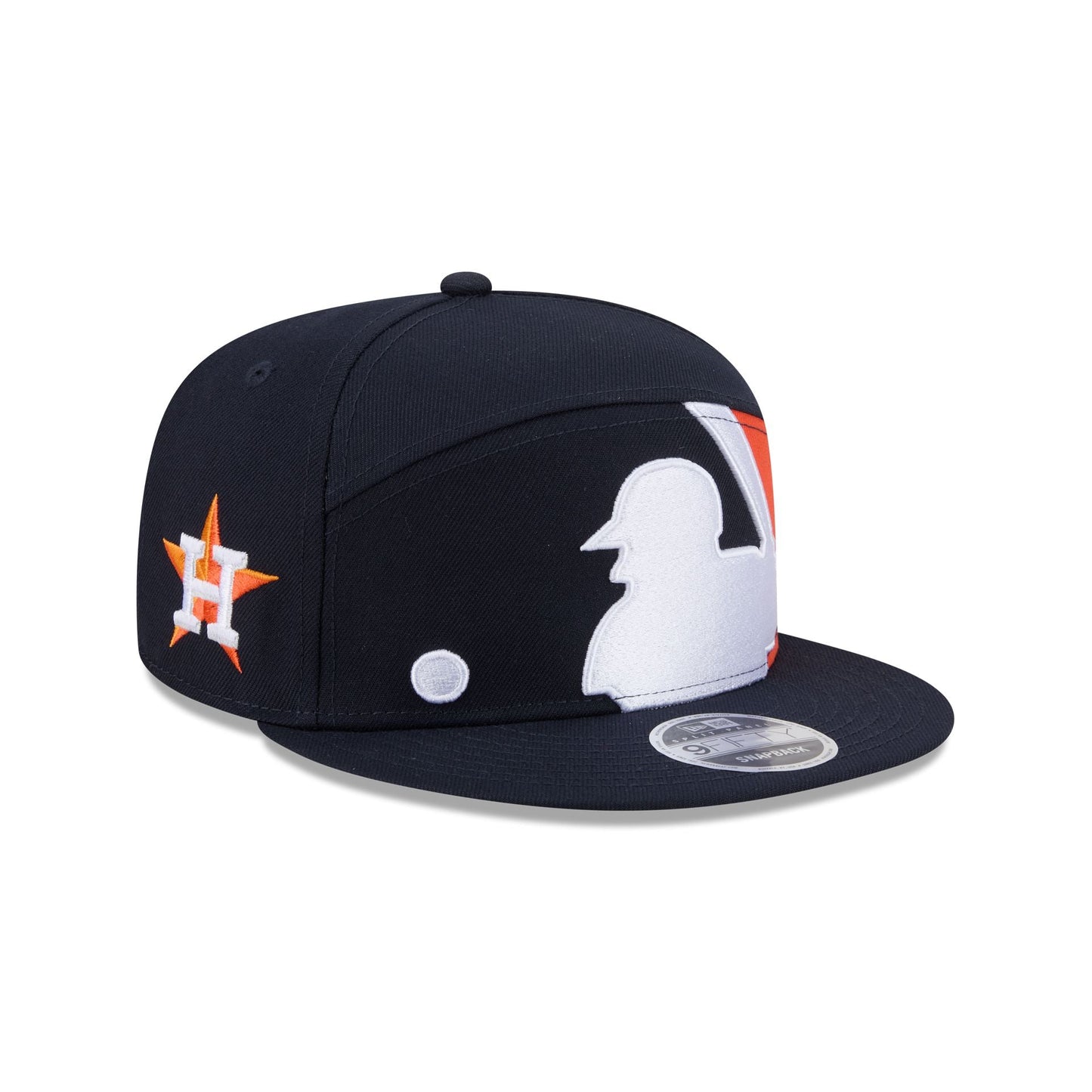 Houston Astros Batter Split Panel 9FIFTY Snapback Hat