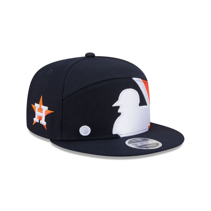 Houston Astros Batter Split Panel 9FIFTY Snapback Hat
