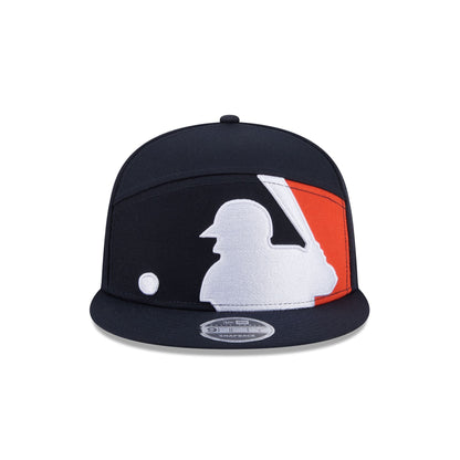 Houston Astros Batter Split Panel 9FIFTY Snapback Hat