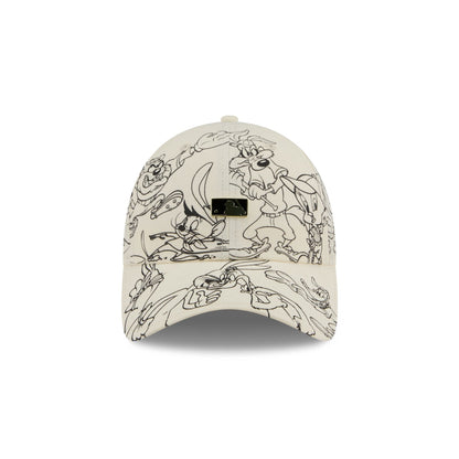 MLB Looney Tunes Chrome White Casual Classic Adjustable Hat
