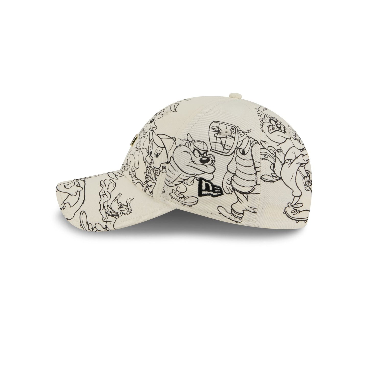 MLB Looney Tunes Chrome White Casual Classic Adjustable Hat