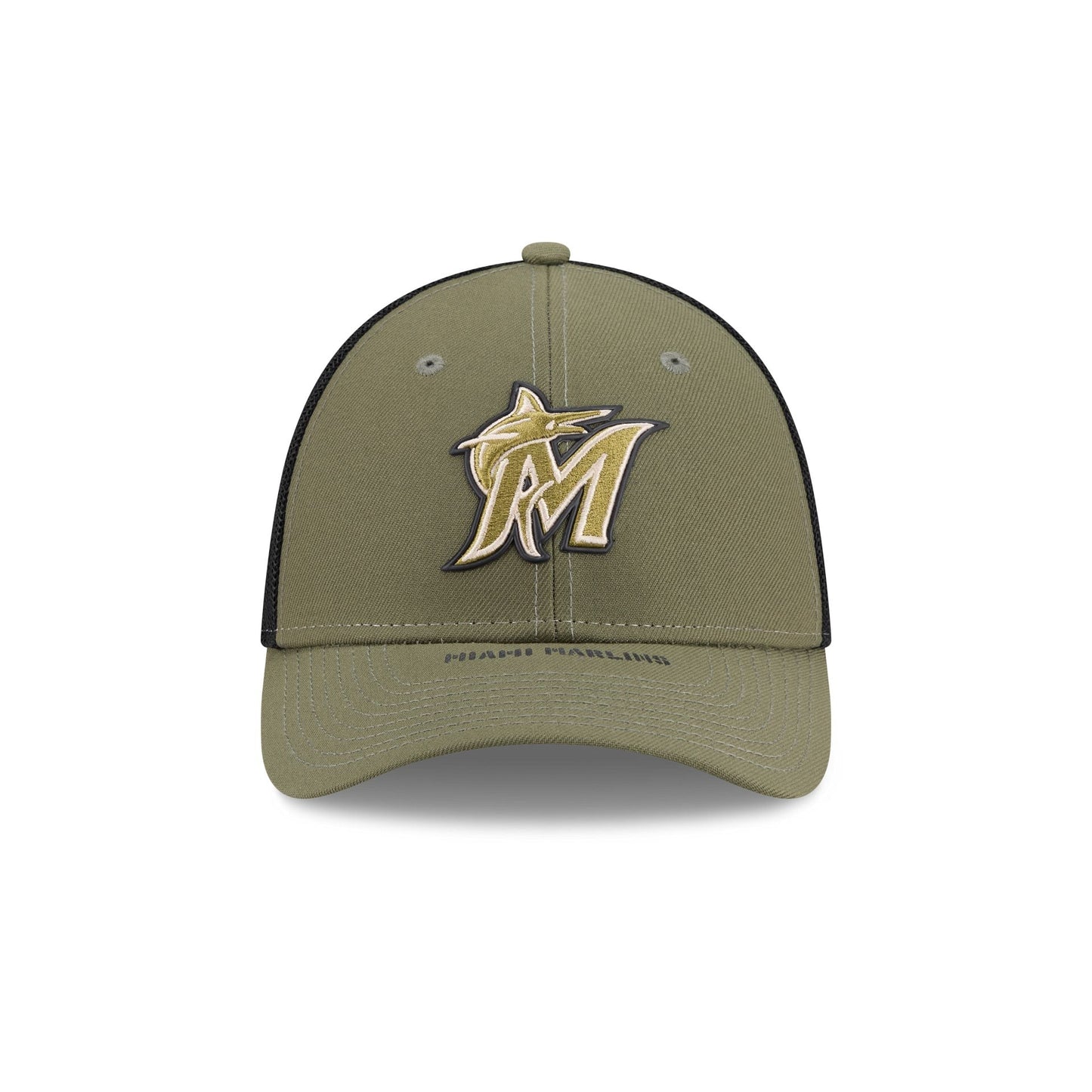 Miami Marlins Armed Forces Day 2026 39THIRTY M-Crown Stretch Fit Hat