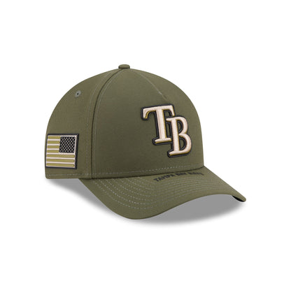 Tampa Bay Rays Armed Forces Day 2026 9FORTY M-Crown A-Frame Snapback Hat