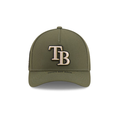 Tampa Bay Rays Armed Forces Day 2026 9FORTY M-Crown A-Frame Snapback Hat
