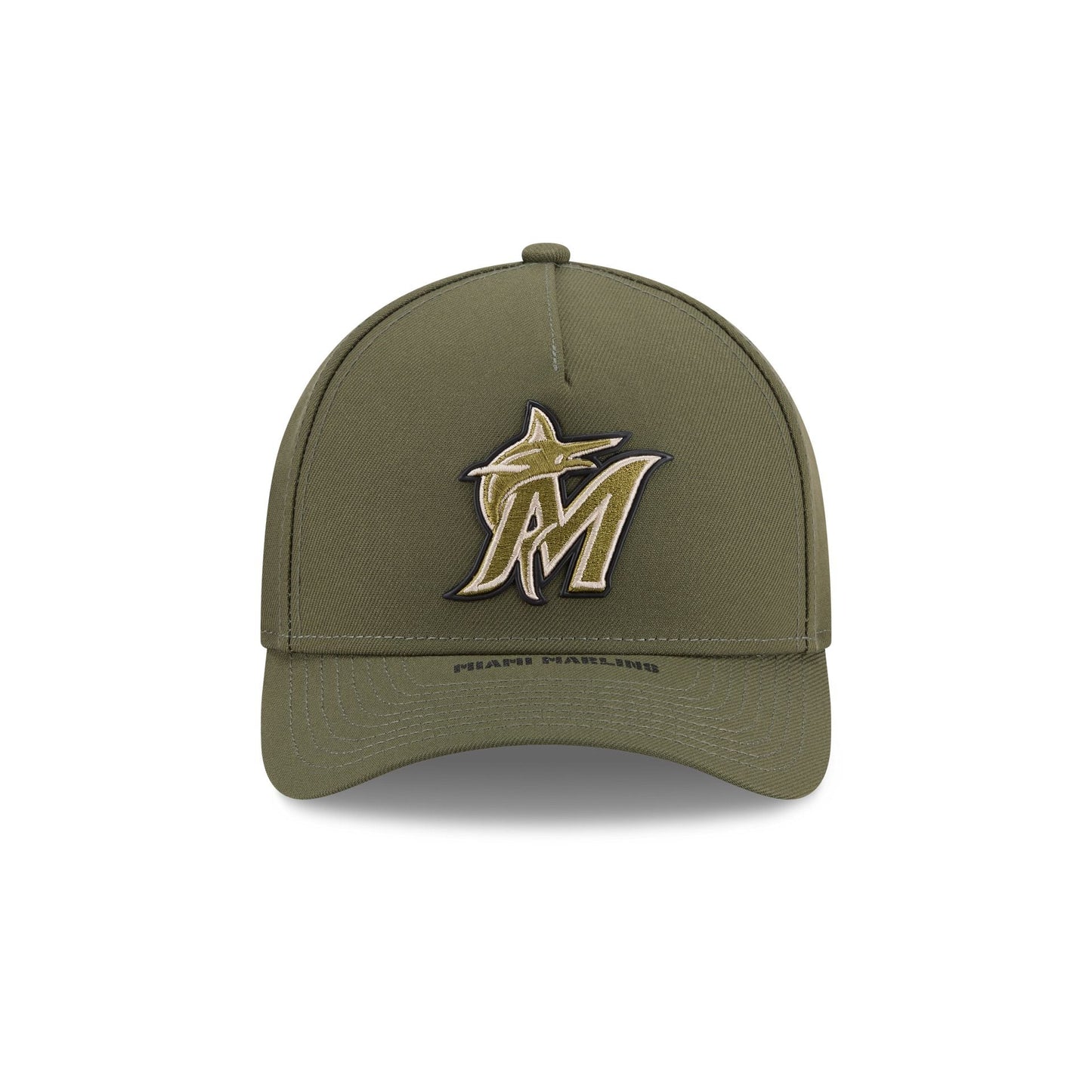 Miami Marlins Armed Forces Day 2026 9FORTY M-Crown A-Frame Snapback Hat