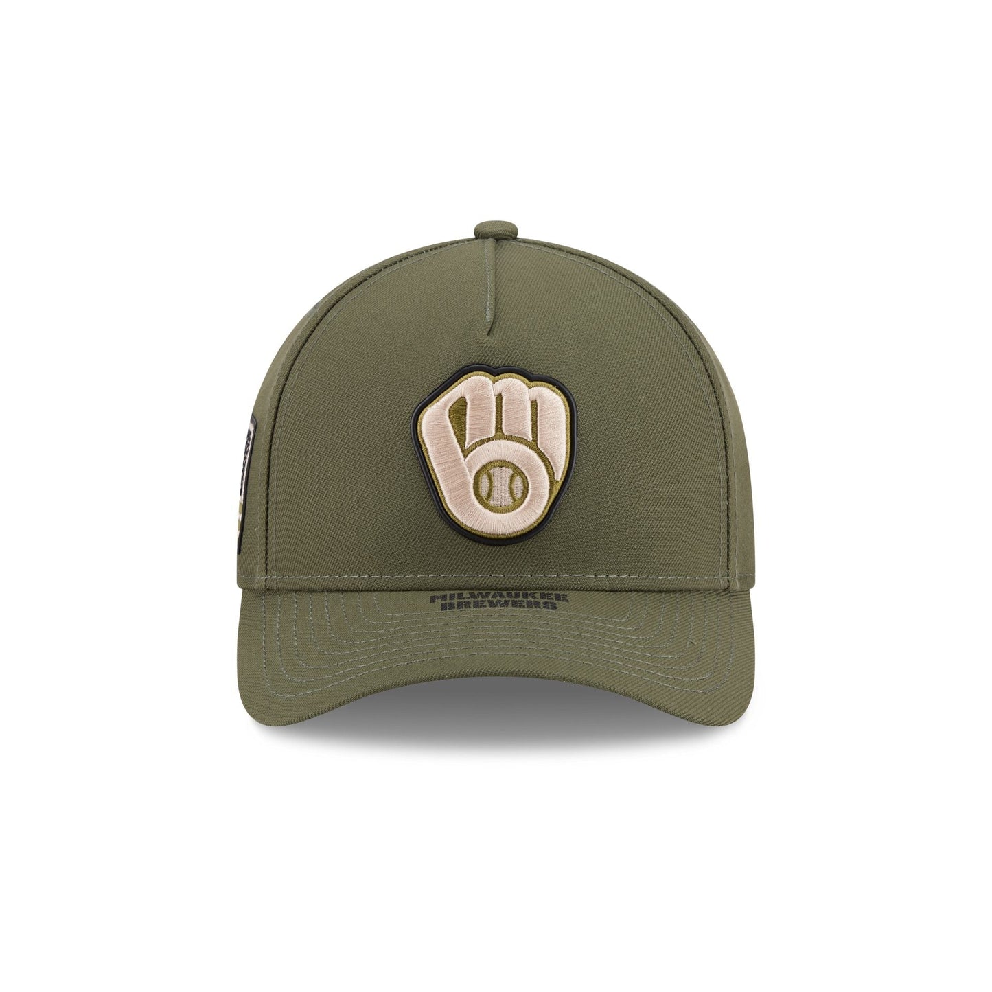 Milwaukee Brewers Armed Forces Day 2026 9FORTY M-Crown A-Frame Snapback Hat