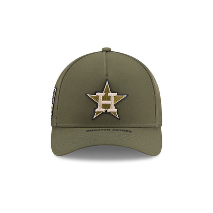 Houston Astros Armed Forces Day 2026 9FORTY M-Crown A-Frame Snapback Hat