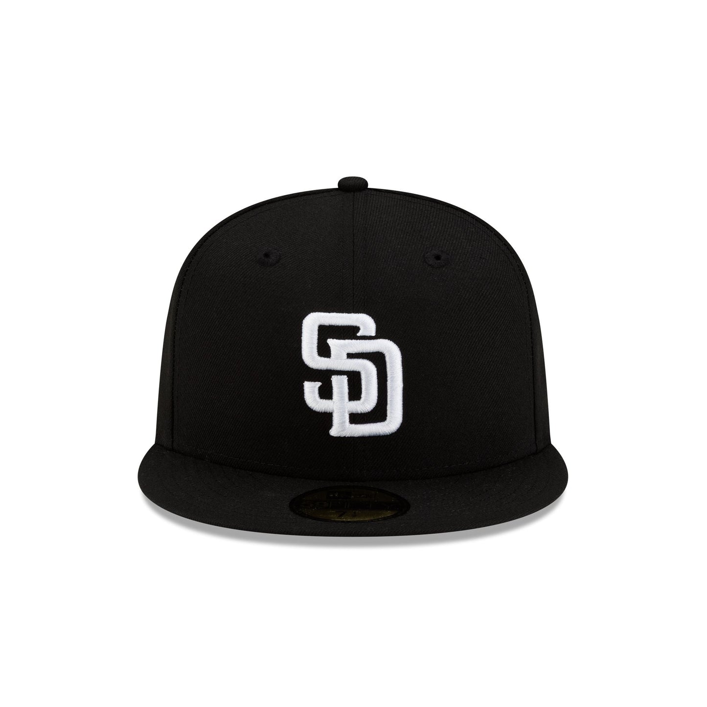 San Diego Padres Basic Black & White 59FIFTY Fitted Hat