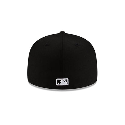 San Diego Padres Basic Black & White 59FIFTY Fitted Hat