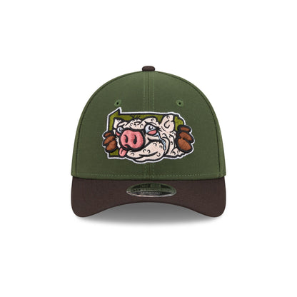 Lehigh Valley IronPigs Theme Night Green 39THIRTY M-Crown Stretch Fit Hat