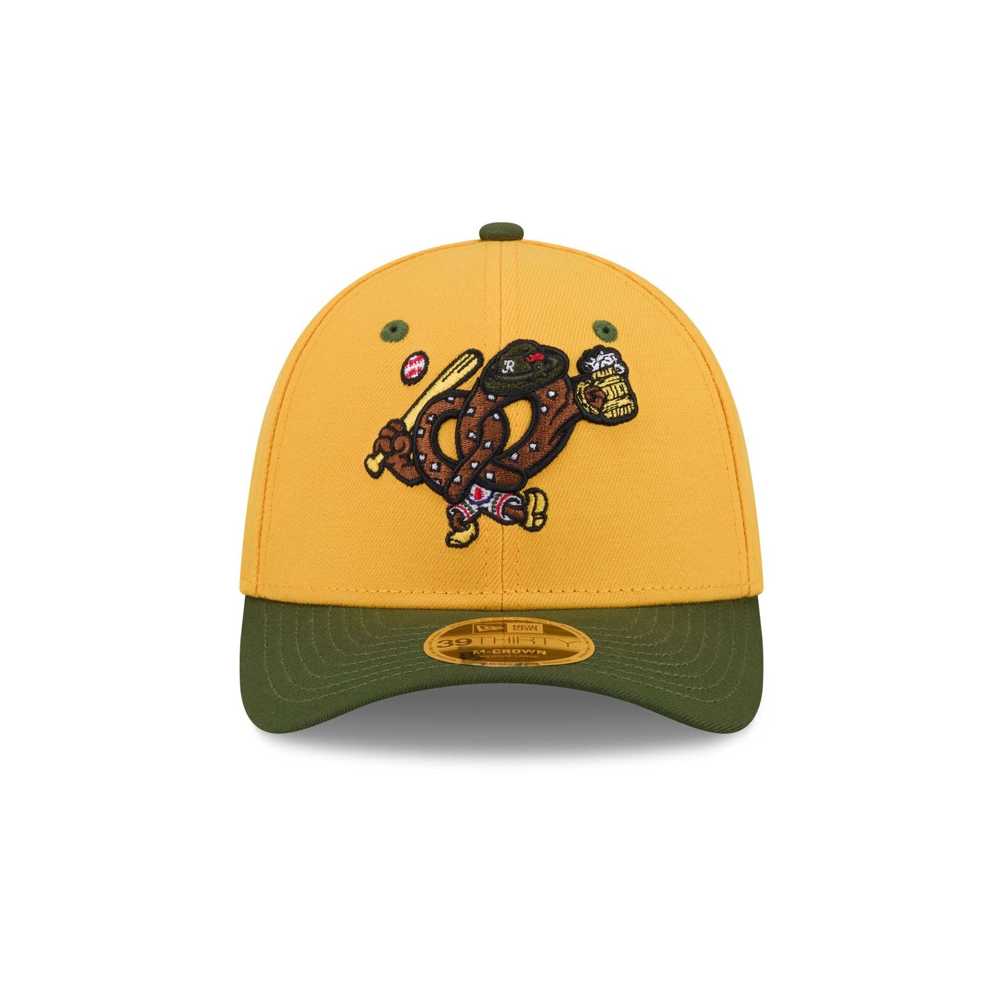Reading Fightin Phils Theme Night Yellow 39THIRTY M-Crown Stretch Fit Hat