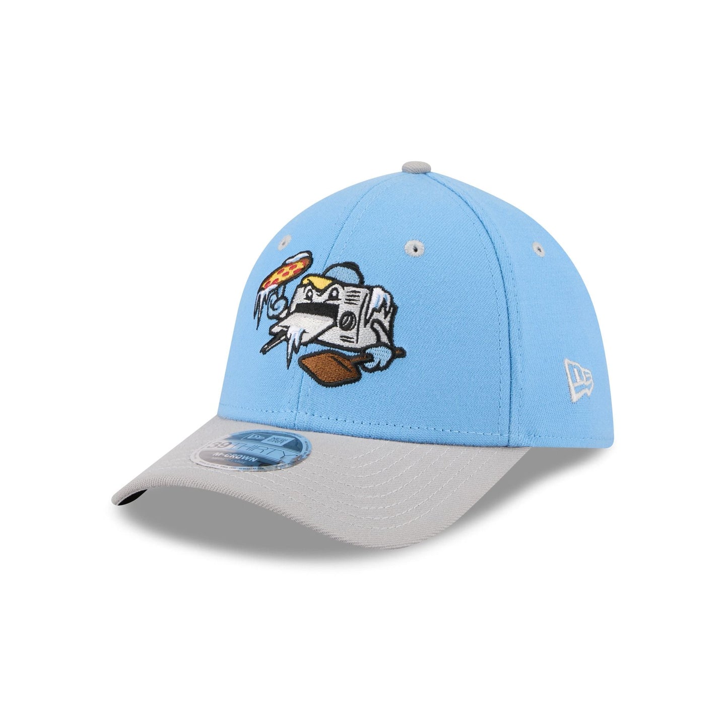 Wisconsin Timber Rattlers Theme Night Light Blue 39THIRTY M-Crown Stretch Fit Hat