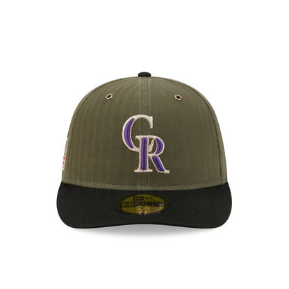 Colorado Rockies Three Looms American Herringbone 59FIFTY Fitted Hat
