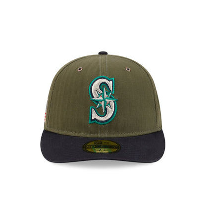 Seattle Mariners Three Looms American Herringbone 59FIFTY Fitted Hat