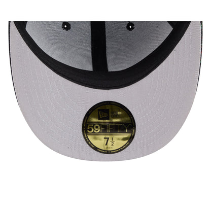Charlotte Hornets Three Looms Jacquard Chenille 59FIFTY Fitted Hat