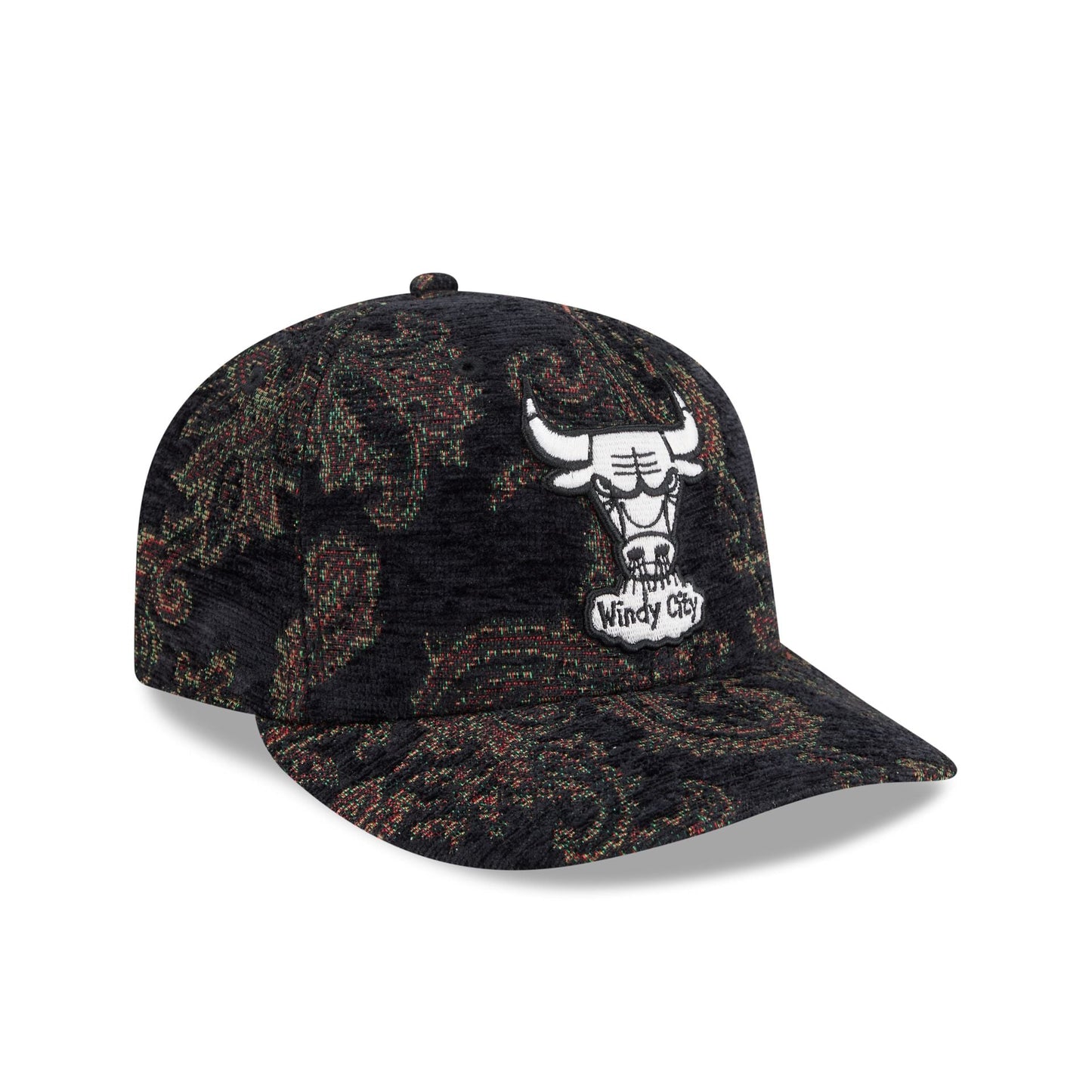 Chicago Bulls Three Looms Jacquard Chenille 59FIFTY Fitted Hat