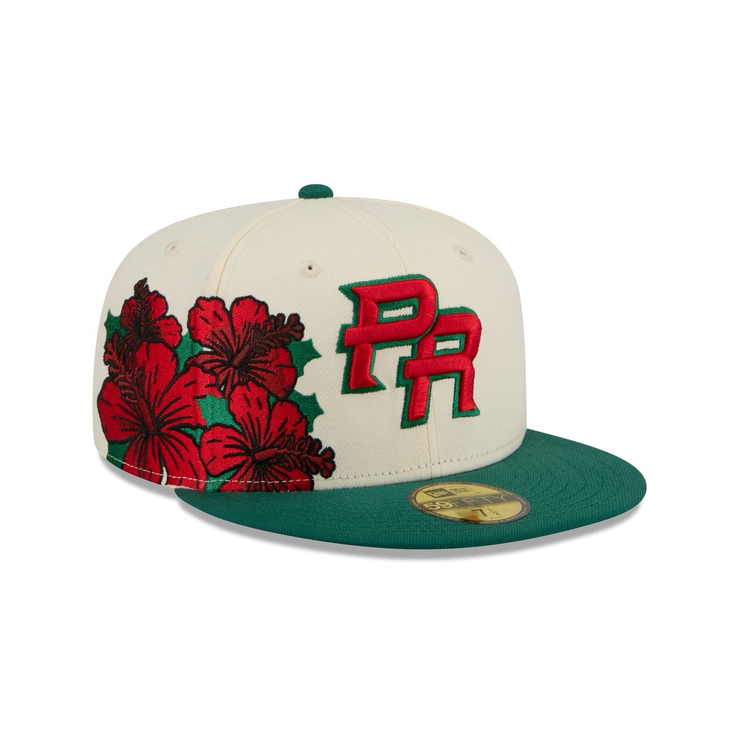 Puerto Rico Red Flower 59FIFTY Fitted Hat
