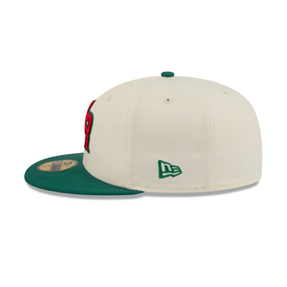 Puerto Rico Red Flower 59FIFTY Fitted Hat