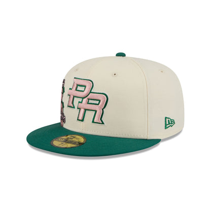 Puerto Rico Pink Flower 59FIFTY Fitted Hat