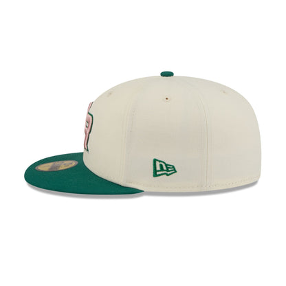 Puerto Rico Pink Flower 59FIFTY Fitted Hat