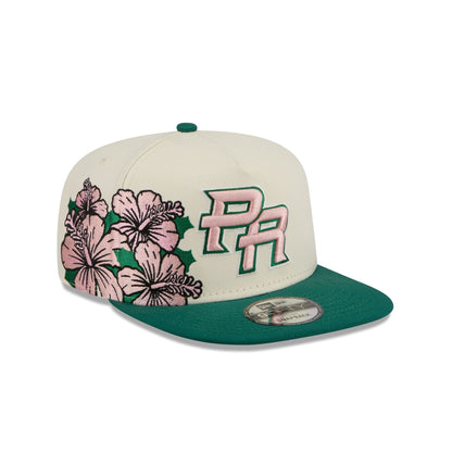 Puerto Rico Pink Flower 9FIFTY A-Frame Snapback Hat