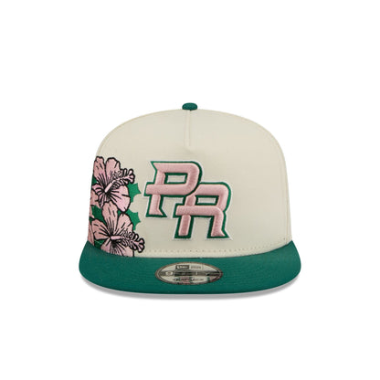 Puerto Rico Pink Flower 9FIFTY A-Frame Snapback Hat