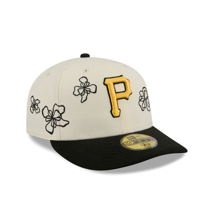 Pittsburgh Pirates Floral Outline 59FIFTY Fitted Hat