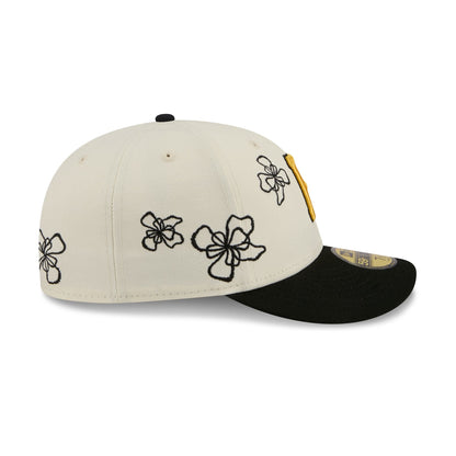 Pittsburgh Pirates Floral Outline 59FIFTY Fitted Hat