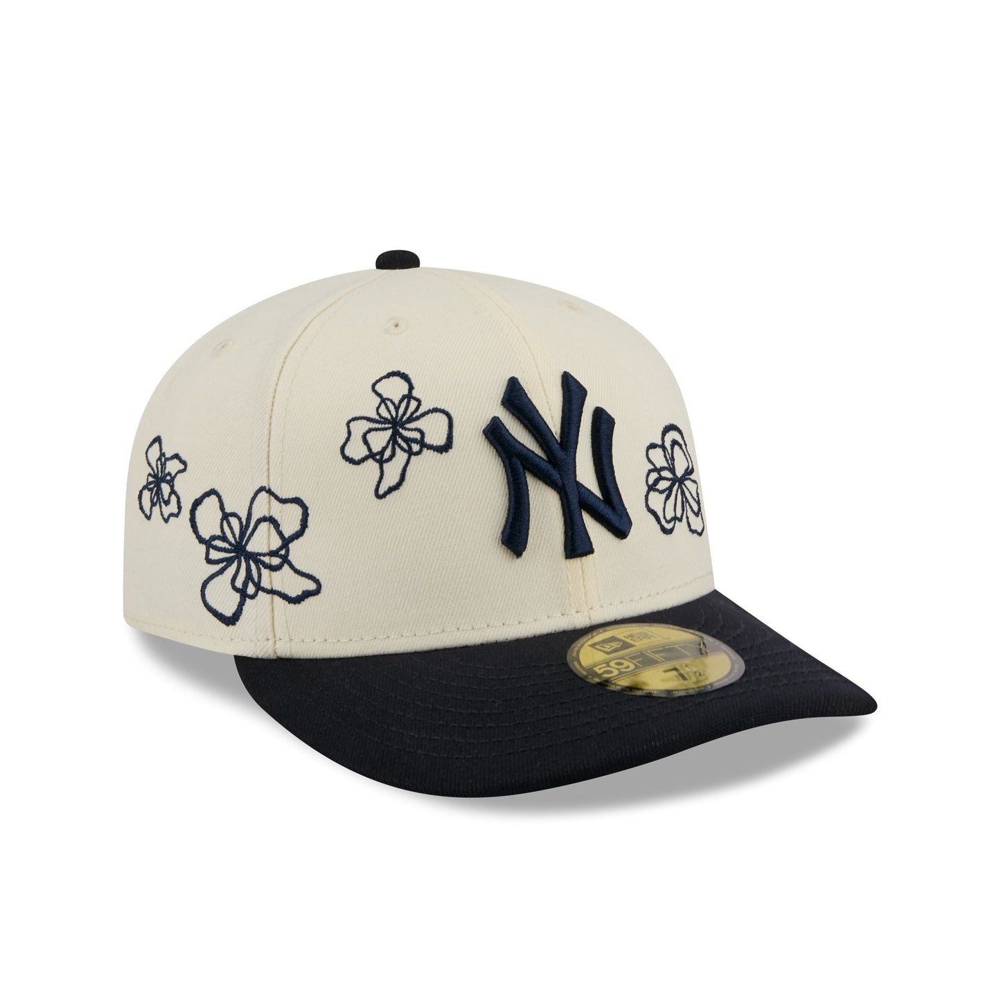 New York Yankees Floral Outline 59FIFTY Fitted Hat