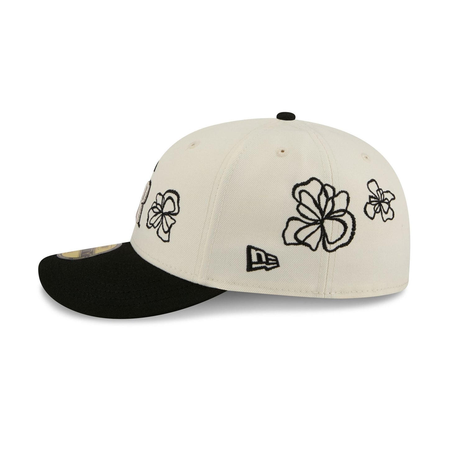 Colorado Rockies Floral Outline 59FIFTY Fitted Hat