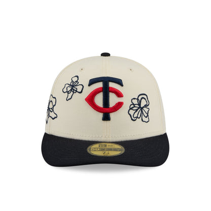 Minnesota Twins Floral Outline 59FIFTY Fitted Hat
