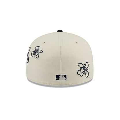 Atlanta Braves Floral Outline 59FIFTY Fitted Hat