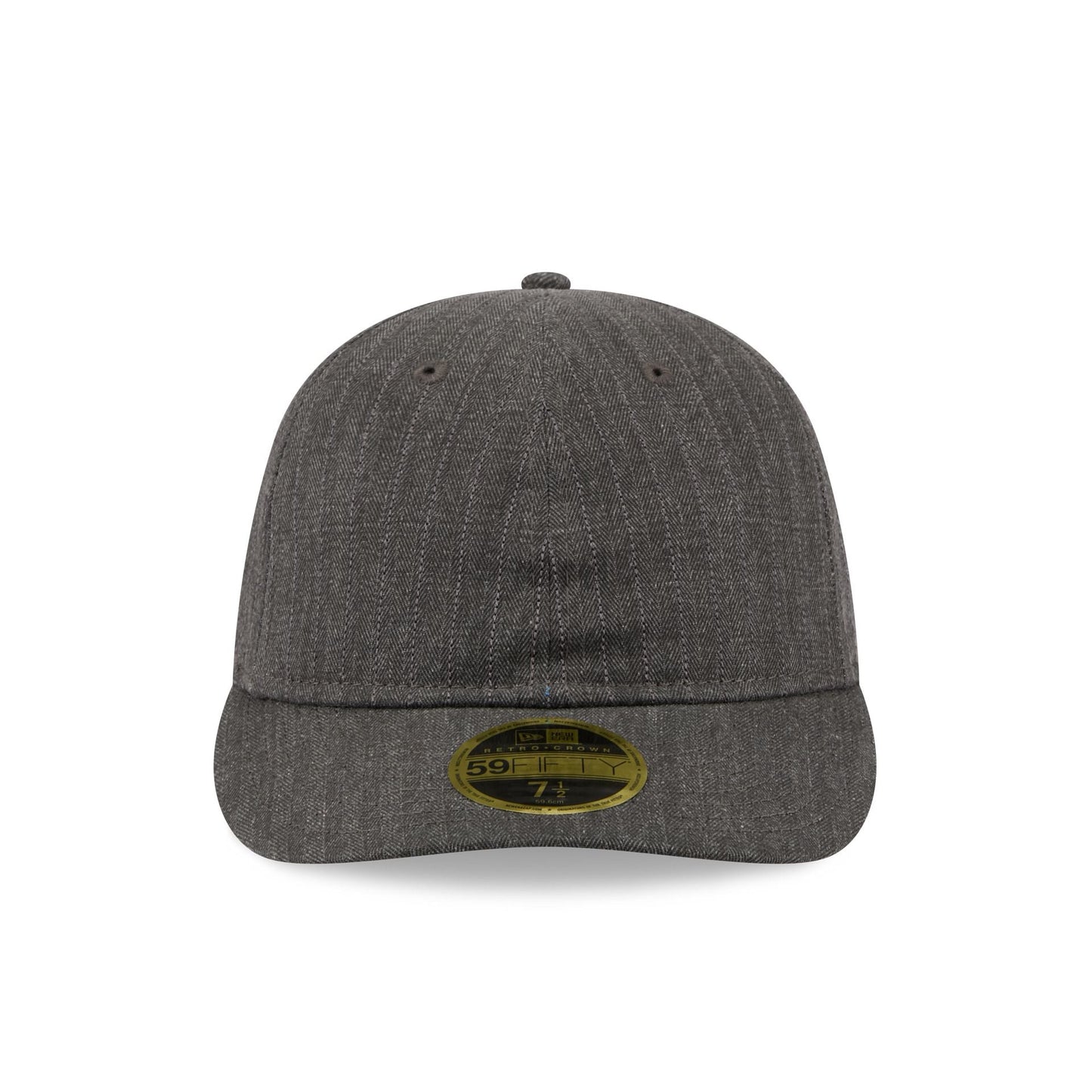 New Era Cap Herringbone Black Retro Crown 59FIFTY Fitted Hat