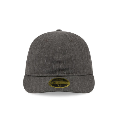 New Era Cap Herringbone Black Retro Crown 59FIFTY Fitted Hat