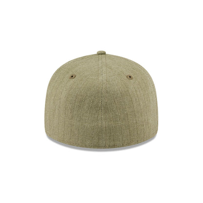New Era Cap Herringbone New Olive Retro Crown 59FIFTY Fitted Hat